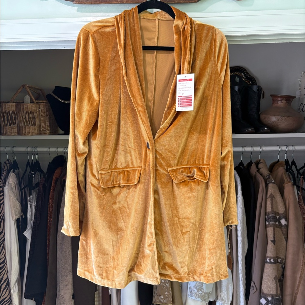 Velvet Gold Blazer